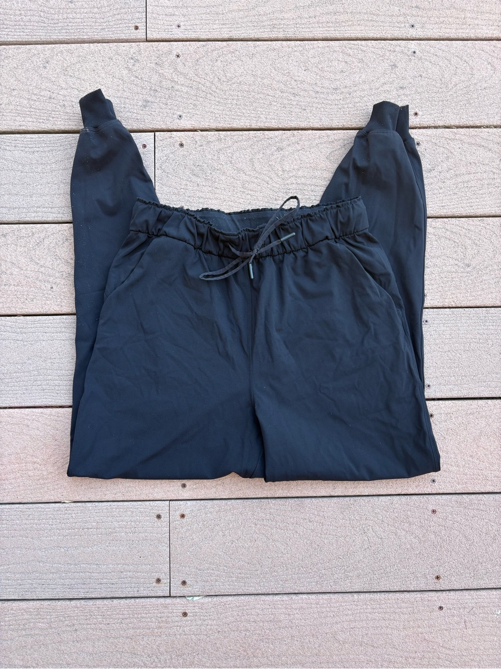 lululemon athletica Black Elastic-Waist Joggers